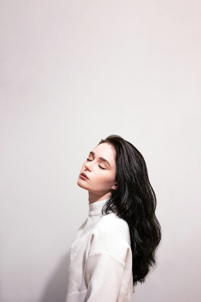 Fashion portrait in a sample campaign concept