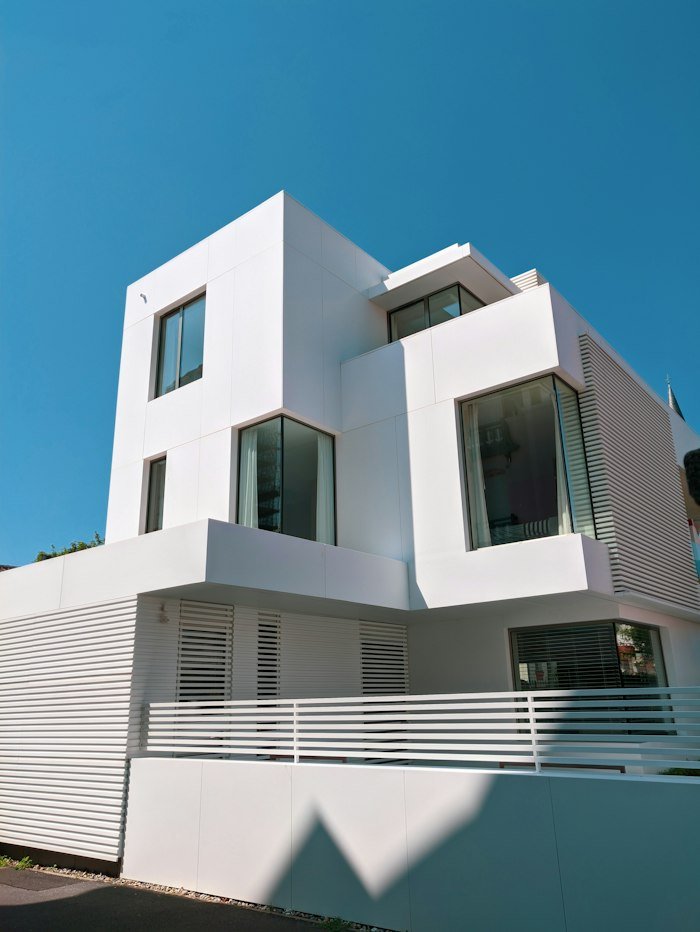Modern home photograph in a sample property campaign