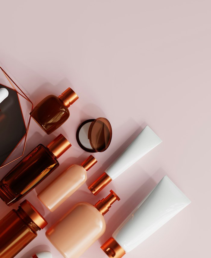 Skincare product photograph in a sample campaign concept